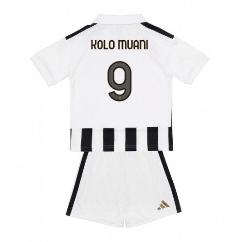 Dětský fotbalový dres Juventus Randal Kolo Muani #9 2026-27 Domácí Krátký Rukáv (+ trenýrky)